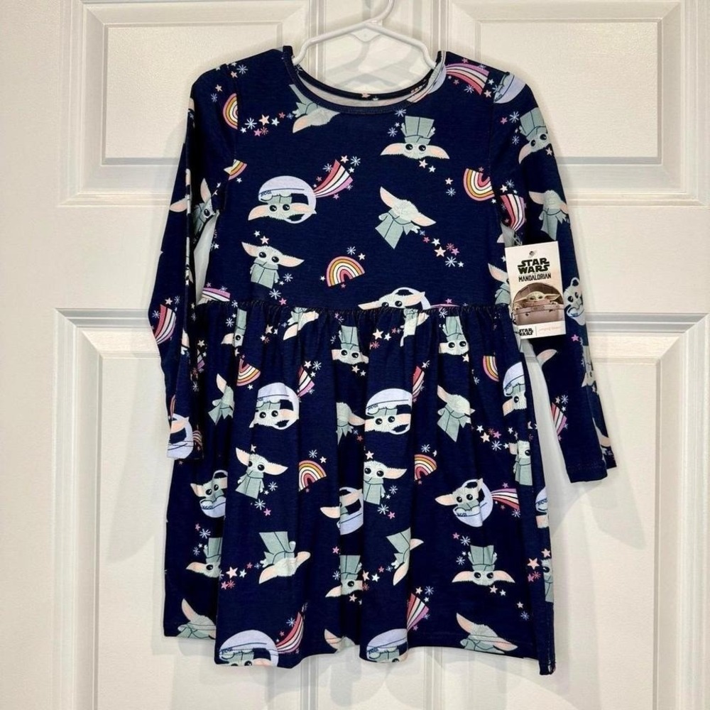 Jumping Beans Star‎ Wars Baby Yoda Dress Size 3T NWT